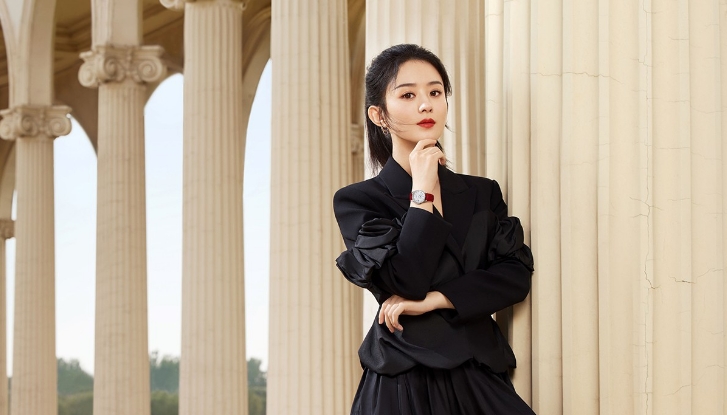 浪琴表攜手優雅形象大使趙麗穎演繹全新廣告大片